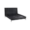 Armen Living Carnaby Queen Platform Bed Frame in Black Brushed Oak Wood LCCFBDBLQN - alternate 1